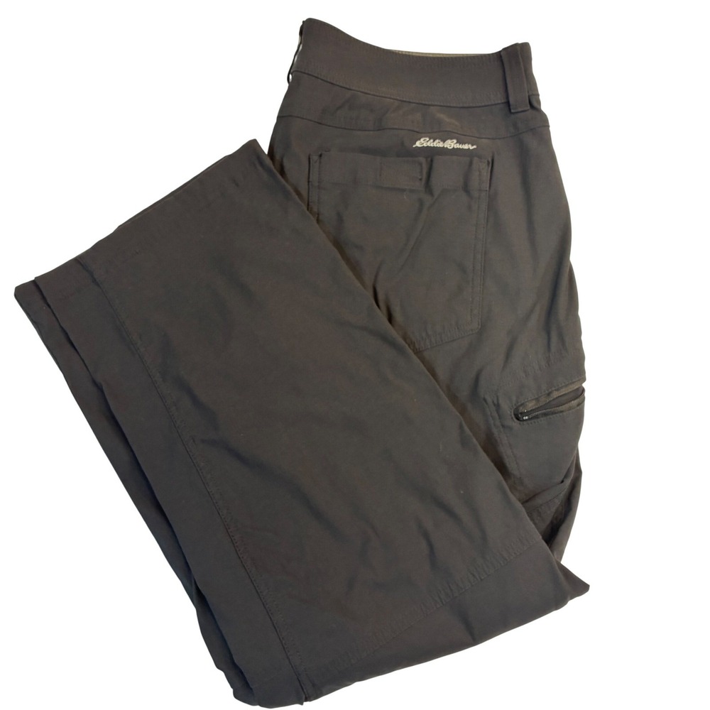 Eddie Bauer First Ascent Guide Pro Pants‎ Mens 34x28 Black Hiking Cargo Stretch
